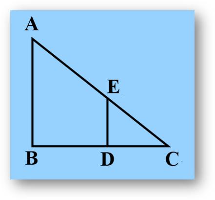 Height & distance | applications of trigonometry | mcqs, assertion & reason, case study, formulas, faqs, examples, practice questions-anand classes Triangles abc and edc are similar