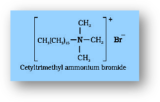 Hair conditioners, for example, contain cetyltrimethylammonium chloride. As a result, alkylammonium salts are cationic detergents.