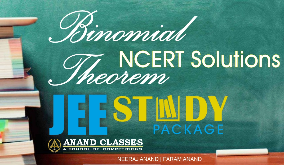 Download free NCERT Solutions for Class 11 Maths Chapter 7 Binomial Theorem by Anand Classes. Step-by-step answers PDF for CBSE, JEE, and NDA exam preparation.